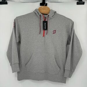 Peloton Womens Medium Gray 1/4 Zip  Relaxed Fit Long Sleeve Pullover Hoodie‎ NWT